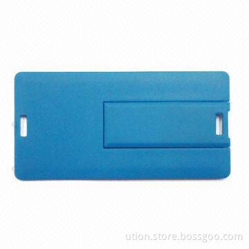 1 to 32GB USB Memory Stick with Card Design, Free Sample, as Customized Gift
